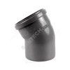 Отвод НПВХ серый Дн 110х87гр б/нап в/к Хемкор 2391030 — 7