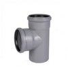 Тройник PP-H серая HT HTEA Дн 110х110х87гр б/нап в/к Ostendorf 115400 — 5