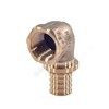 Угольник для PE-X труб аксиальный бронза Дн 20х1/2" ВР RAUTITAN RX+ Rehau 14563551001 (13660961001), миниатюра — 1