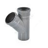 Тройник НПВХ серый Дн 110х110х45гр б/нап в/к ТУ 6-49-33-92 Агригазполимер, миниатюра — 3