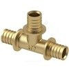 Тройник для PE-X/PE-RT труб аксиальный латунь Дн 16 RTP (РосТурПласт) 28327