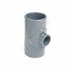 Тройник ПВХ переходной Дн 110х63х90гр Ру16 серый напорный под клеевое соединение Aquaviva TRD110063 — 2
