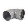 Отвод PP-H с выходом фронтально-вверх серый Дн 110х50х87гр б/нап в/к VALFEX 23125150, миниатюра — 4