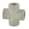 Крестовина PP-R серая Дн 25 внутренняя пайка VALFEX 10118025Г, миниатюра — 2