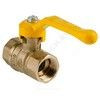 Кран шаровой латунь газ Стандарт 220 аналог 11б27п1 Ду 20 Ру16 ВР полнопроходной рычаг ГАЛЛОП 116024 — 12