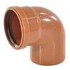 Отвод НПВХ коричневая Дн 110х87гр б/нап в/к Aquaviva AQVD102110