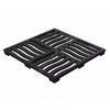 Решетка чугунная для дождеприемника щелевая 300х300мм черная квадратная h=23,5мм 250кН SteeStart СТИЛОТ Р3030AС, миниатюра — 0