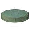 Люк полимер (легкий усиленный) зелёный круглый 760х630 h=110мм 30кН Сантехкомплект — 1