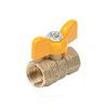 Кран шаровой латунь газ Стандарт Ду 15 Ру40 ВР полнопроходной бабочка Dist 411Б, миниатюра — 14