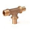Тройник для PE-X труб аксиальный бронза Дн 20х1/2"х20 НР RX+ Рехау 14564013001 — 1