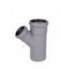 Тройник PP-H переходной серая HT HTEA Дн 75х50х45гр б/нап в/к Ostendorf 113210, миниатюра — 1