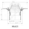 Воронка кровельная HL62 с вертикальным выпуском PP Дн 160 с листвоуловителем, теплоизоляцией, обжимным фланцем HL HL62/5