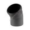 Отвод НПВХ серый Дн 50х45гр б/нап в/к Хемкор 2391027, миниатюра — 8