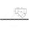 Тройник ПВХ Дн 110х45гр Ру16 серый напорный под клеевое соединение Aquaviva YEE1100 — 2