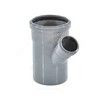 Тройник PP-H переходной серый Дн 40х32х45гр б/нап в/к RTP (РосТурПласт) 36383, миниатюра — 0
