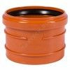 Муфта НПВХ насадная коричневая Дн 200 б/нап в/к п/клей KGAM Ostendorf 223810 — 3