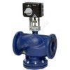 Клапан запорно-регулирующий чугун RV113R односедельный Ду 65 Ру16 фл Kvs=63м3/ч с эл/приводом 3-х позиционным/аналоговым ANT40.11 24В LDM RV113R4331, миниатюра — 0