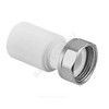 Штуцер PP-R комбинированный белый Дн 20х3/4" с накидной гайкой RTP (РосТурПласт) 28191, миниатюра — 1