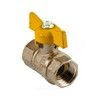 Кран шаровой латунь газ Стандарт 230 аналог 11б27п Ду 15 Ру40 ВР бабочка ГАЛЛОП 115012, миниатюра — 6
