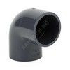 Отвод ПВХ Дн 225х90гр Ру10 серый напорный под клеевое соединение Aquaviva ELW22590 — 2