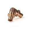 Угольник для PE-X труб аксиальный бронза Дн 32х90гр RX+ Рехау 14570243001