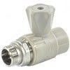 Кран шаровой PP-R серый Дн 25х1/2" НР прямой для радиатора VALFEX 10149125Г