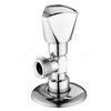 Клапан (вентиль) латунь бытовой хром угловой 1075 G1/2"х3/4" Ру16 НР с отражателем Aquasfera 1075-02 — 2