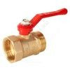 Кран шаровой латунь ПРАКТИК 121 Ду 25 Ру16 ВР/НР рычаг красный ГАЛЛОП 103273 — 3