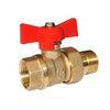 Кран шаровой латунь Стандарт 232 аналог 11б27п1 Ду 15 Ру40 ВР/"американка" бабочка красная ГАЛЛОП 107167