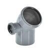 Отвод PP-H с выходом левый серый Дн 110х50х87гр б/нап в/к RTP (РосТурПласт) 36683