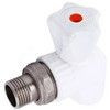 Кран шаровой PP-R белый Дн 20х1/2" НР угловой для радиатора VALFEX 10148020, миниатюра — 2