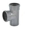 Тройник НПВХ серый Дн 50х50х87гр б/нап в/к ТУ 6-49-33-92 Агригазполимер, миниатюра — 2