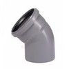 Отвод PP-H серый HT HTB Дн 125х45гр б/нап в/к Ostendorf 116120 — 3