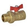 Кран шаровой латунь ПРАКТИК 132 Ду 25 Ру16 ВР/"американка" бабочка красная ГАЛЛОП 103264 — 3