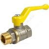 Кран шаровой латунь никель газ 11Б27фтМ Ду 15 Ру40 ВР/НР полнопроходной рычаг VALFEX VF.272.NR3.012 — 3