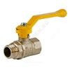 Кран шаровой латунь газ Стандарт 221 аналог 11б27п1 Ду 15 Ру40 ВР/НР полнопроходной рычаг ГАЛЛОП 115010, миниатюра — 2