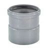 Муфта PP-H насадная с уплотнительной манжетой серая HT HTAM Дн 50 б/нап в/к Ostendorf 112810, миниатюра — 3
