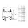 Компенсатор резиновый антивибрационный EPDM DI7240N Ду 250 Ру10 фл L=240мм Tecofi DI7240N-0250 сжатие/растяжение 25 мм/16 мм, миниатюра — 1