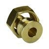 Соединитель для PE-X труб радиальный латунь Дн 20х1" под плоское уплотнение с накидной гайкой без прокладки РОС — 6