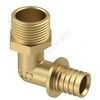 Угольник для PE-X/PE-RT труб аксиальный латунь Дн 20х3/4"х90гр НР RTP (РосТурПласт) 28370 — 1