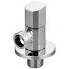 Клапан (вентиль) латунь бытовой хром угловой 1079 G1/2"х3/4" Ру16 НР с отражателем Aquasfera 1079-02 — 2