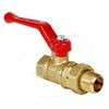 Кран шаровой латунь 11Б27фт1М Ду 20 Ру40 ВР/"американка" рычаг красный VALFEX VF.225.LR1.034.N/P59 — 2